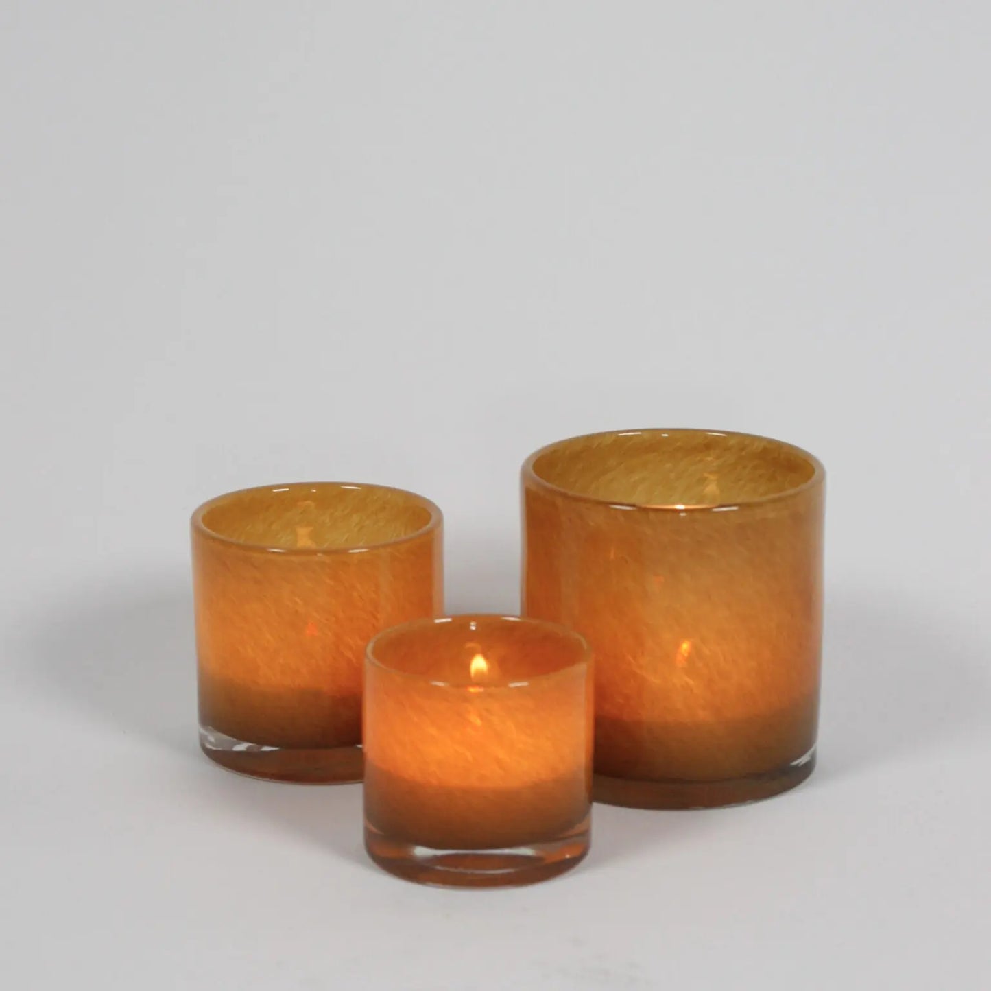 OLSSON & JENSEN Telysholder Nilla, caramell 10cm