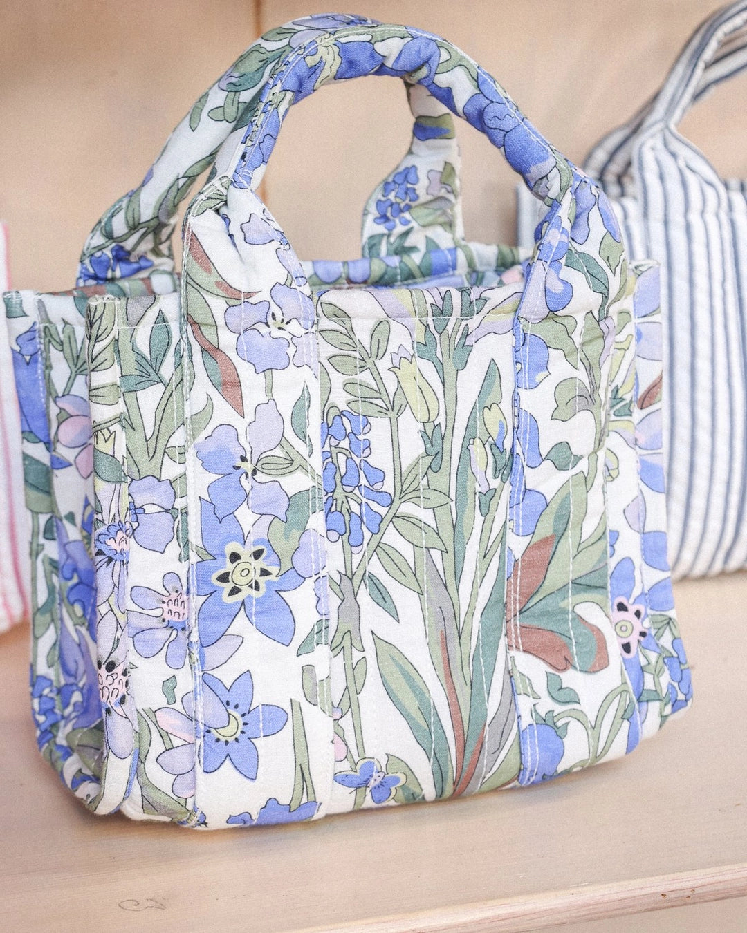 BY TIMO Tote Bag Small, Blå hage