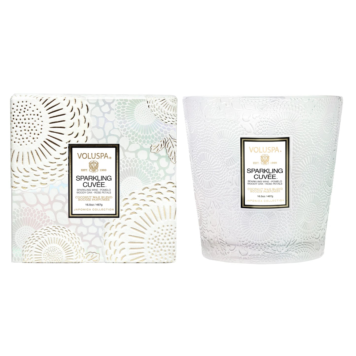 VOLUSPA Boxed 2-wick Hearth Candle, Sparkling Cuvée