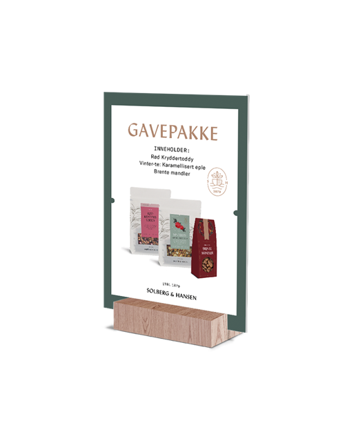 TE & SØTSAKER Gavepakke - Te og Brente Mandler JUL 2024