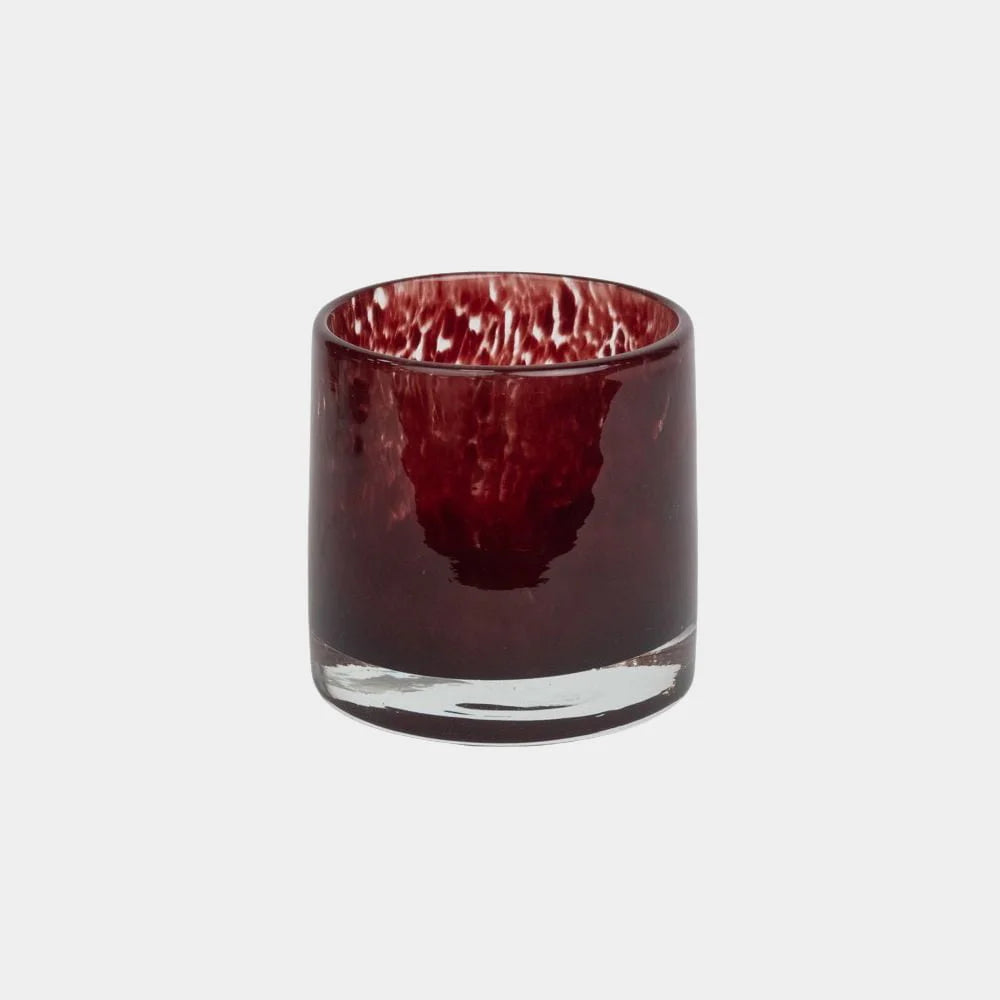 OLSSON & JENSEN Telysholder Nilla, dark red 10cm