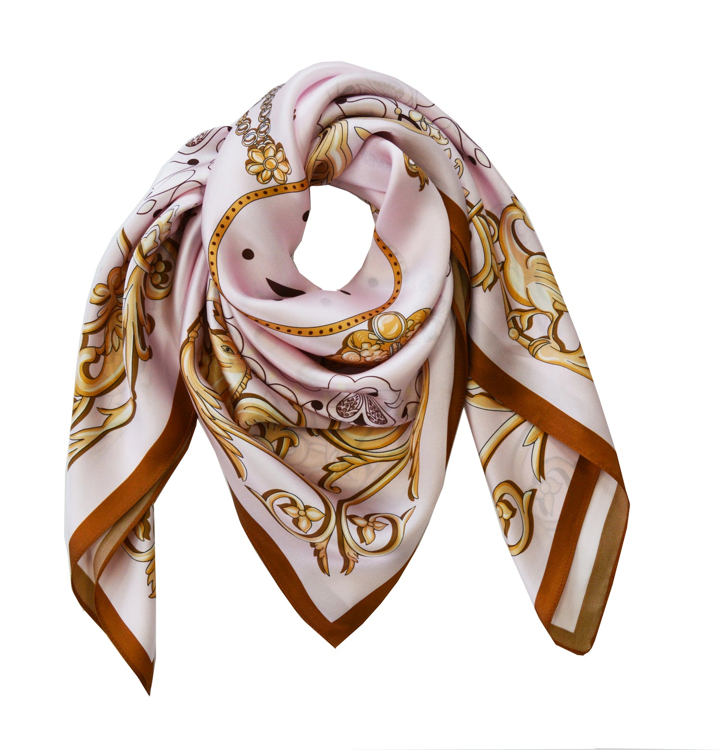 ANE MONE Lola Silkeskjerf, Soft pink