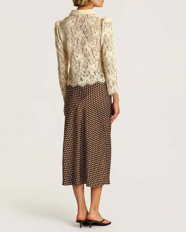 BY TIMO Lace Shirt, Vintage White