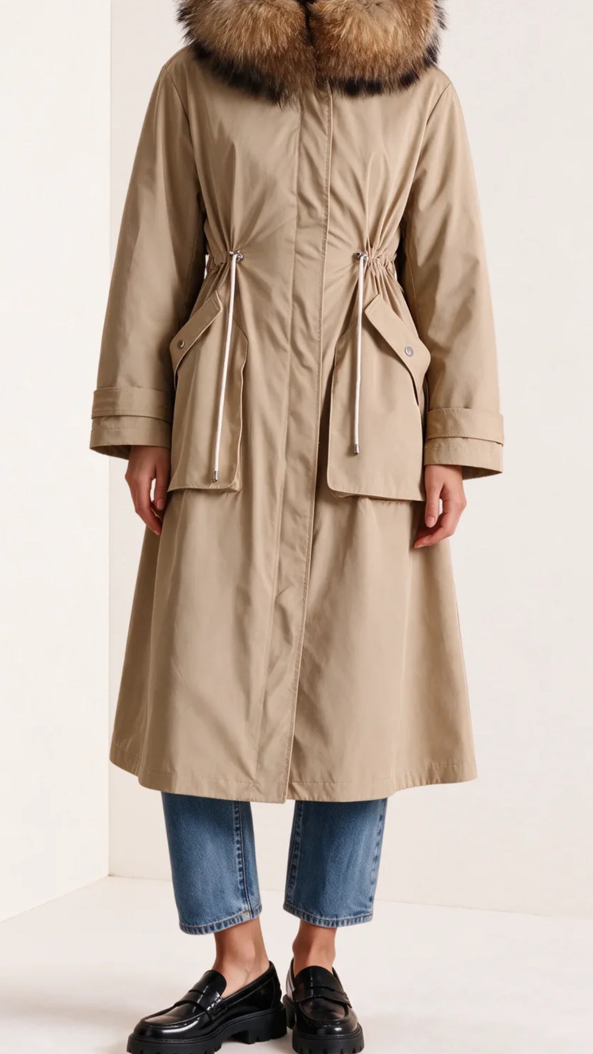 Padded Maxi Parka, camel