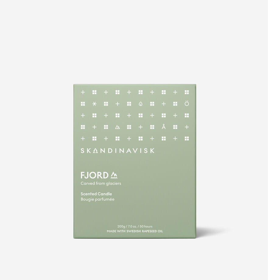 SKANDINAVISK duftlys Fjord, 200gr