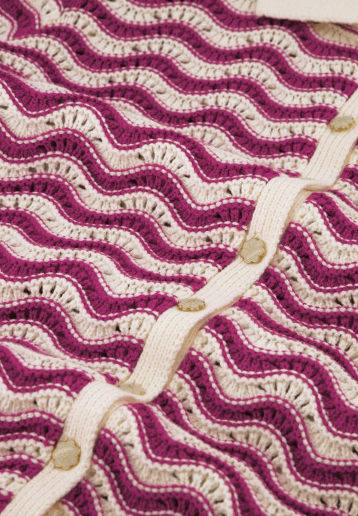 FABIENNE CHAPOT Caro crochet Cardigan, Rosa