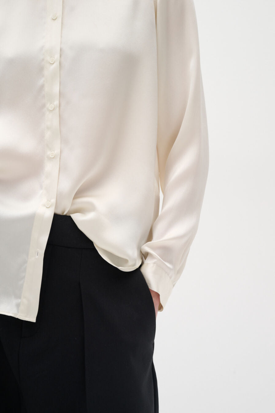 INWEAR Leonore Silkeskjorte, Whisper white