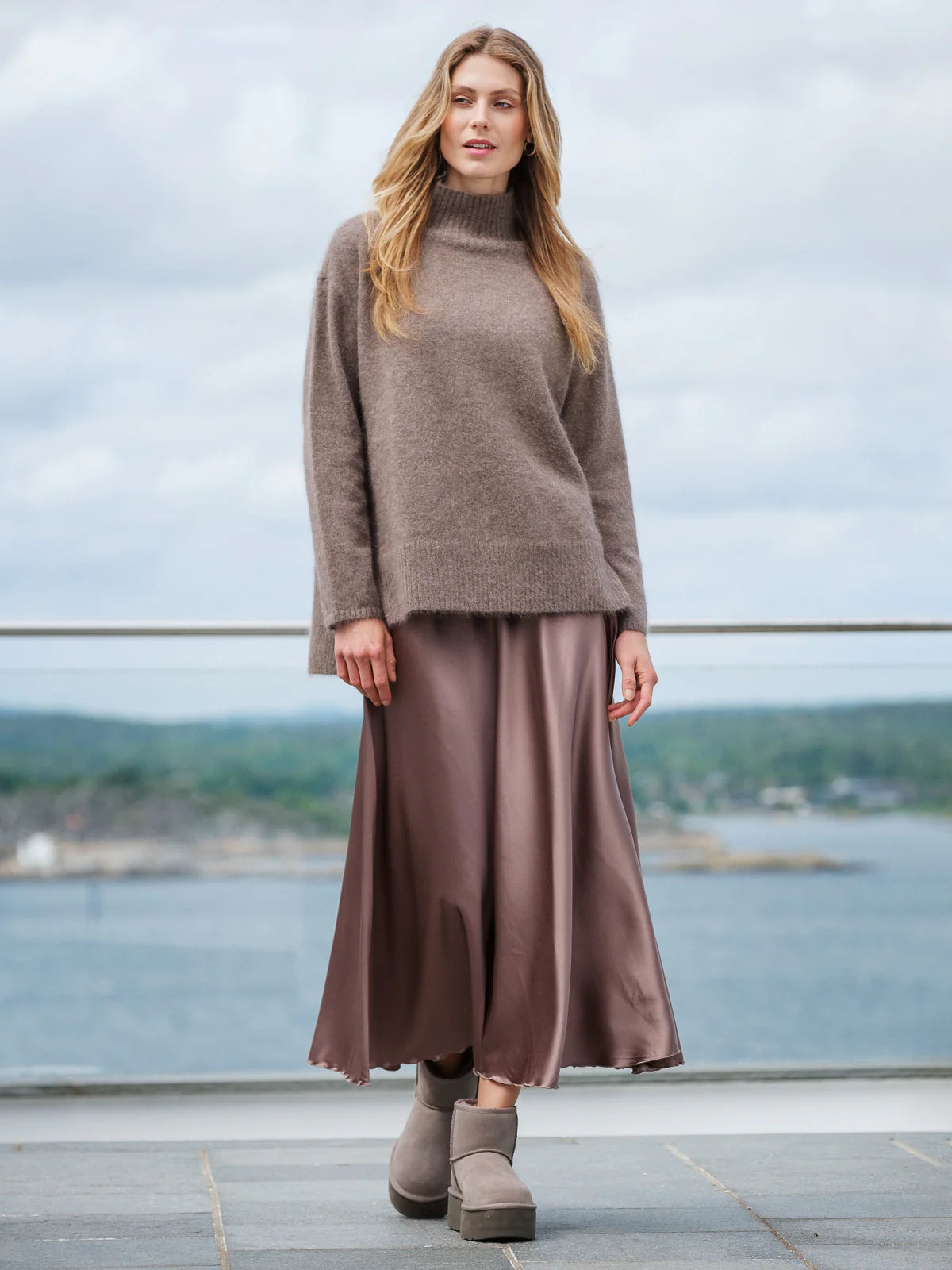 ANE MONE Amira Skjørt, Brun