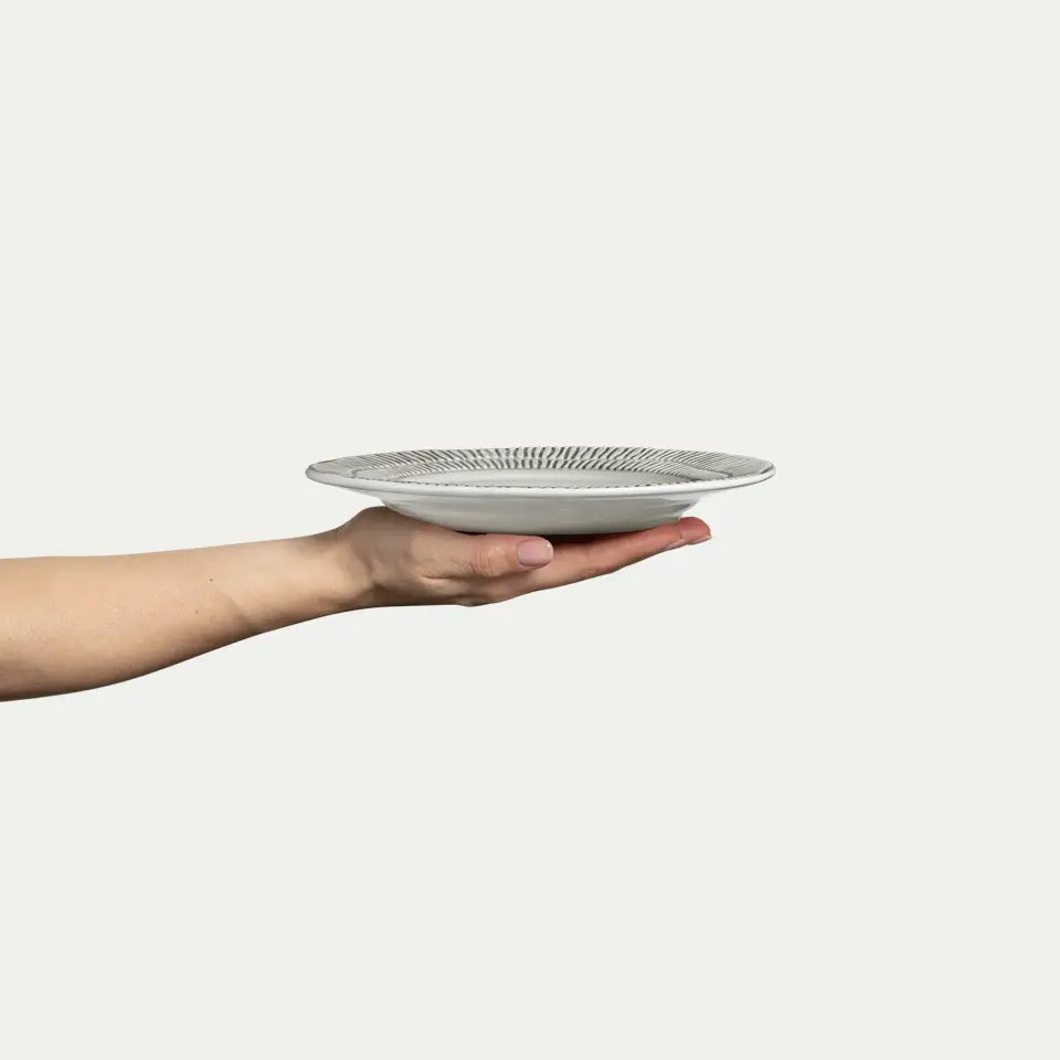 MATEUS Stripes Plate 21cm Grey