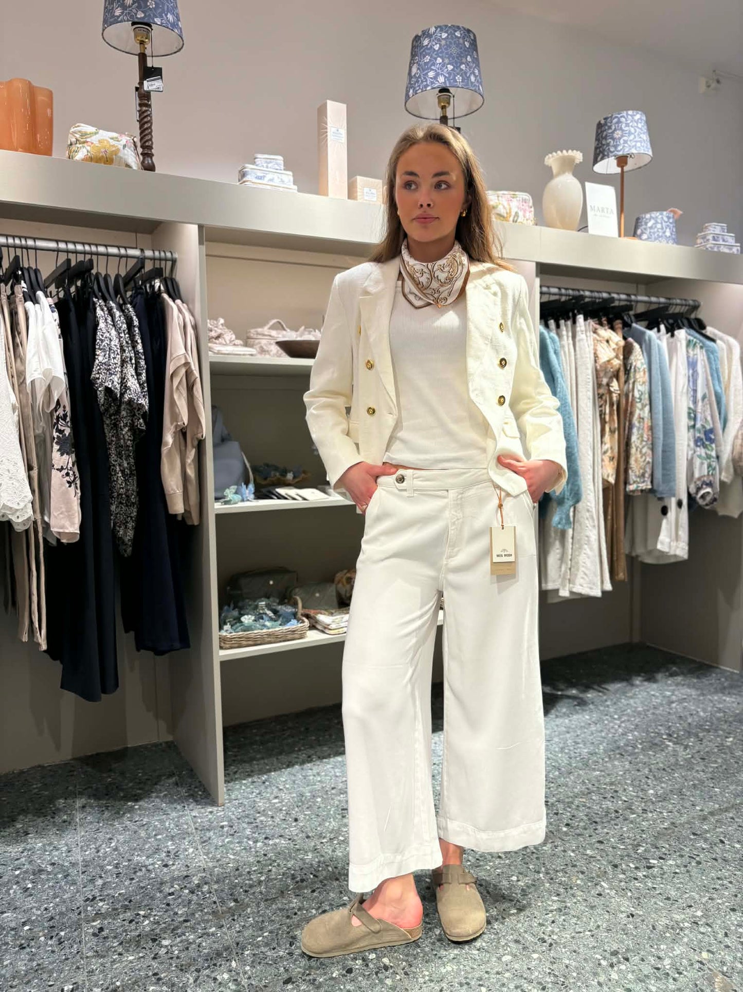 MOS MOSH MMBelize Ramie Blazer - Dobbelspente blazere