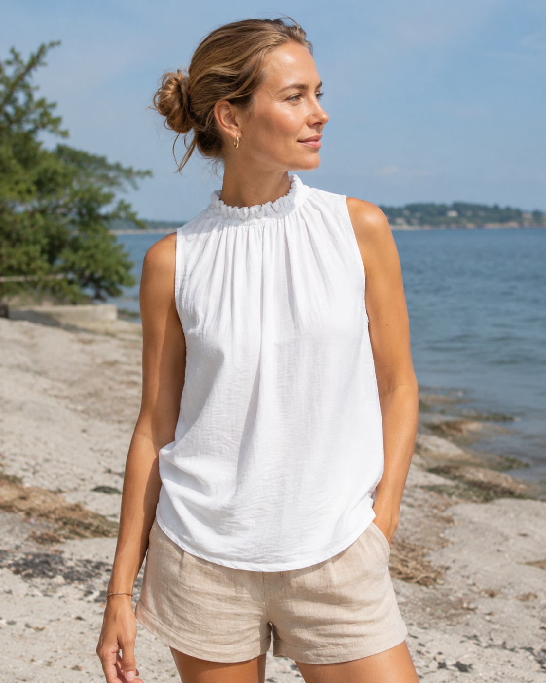 MARTA Lucina topp, hvit
