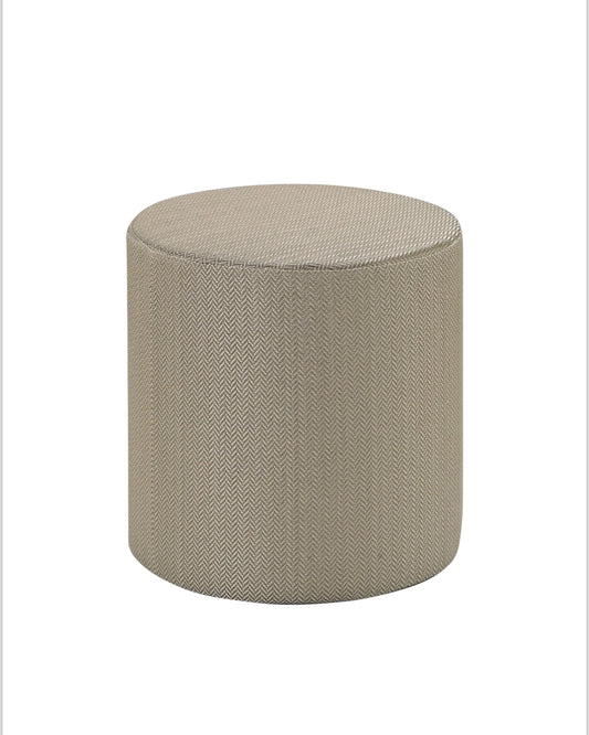 Missoni Home Ribe Tall Cylinder Pouf in Solid Tan