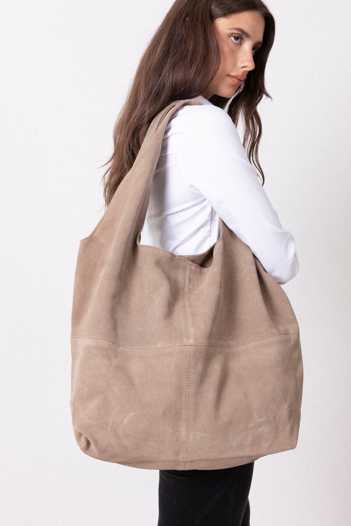 Becksöndergaard Suede Dalliea Bag, Adobe