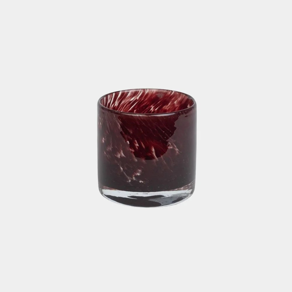 OLSSON & JENSEN Telysholder Nilla, dark red 8cm