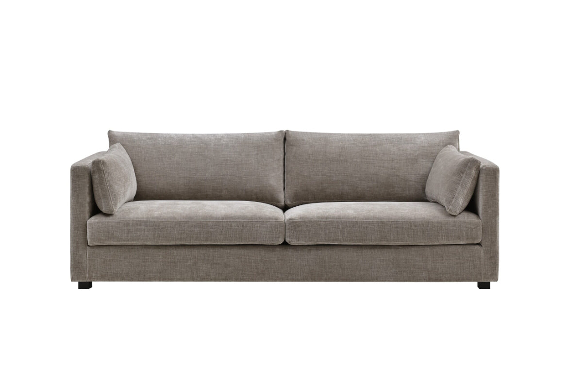 Sofa Lugano Chenille Beige B225 D93 H69 H82 inkl pute