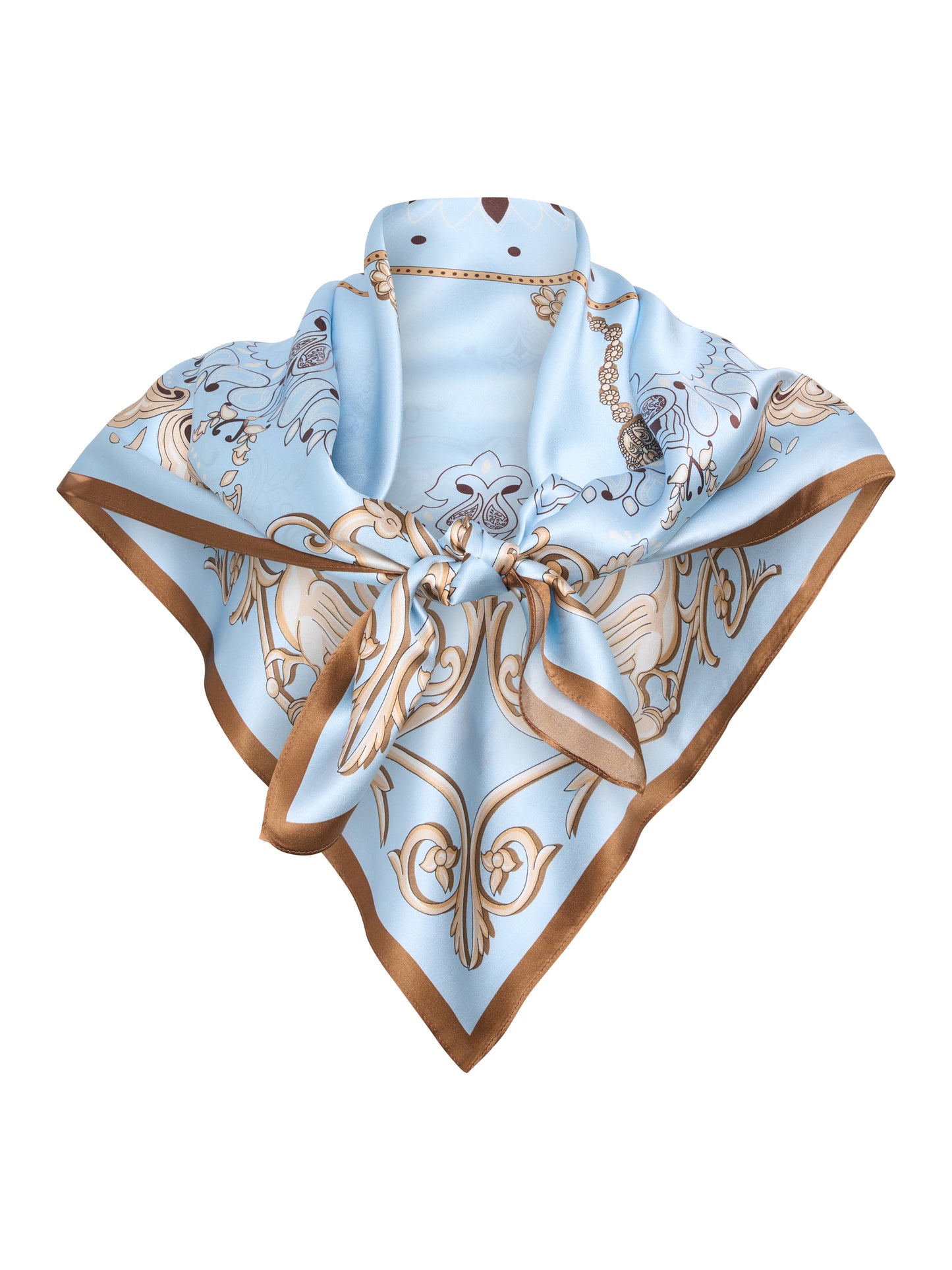 Lola Silk Scarf, light blue