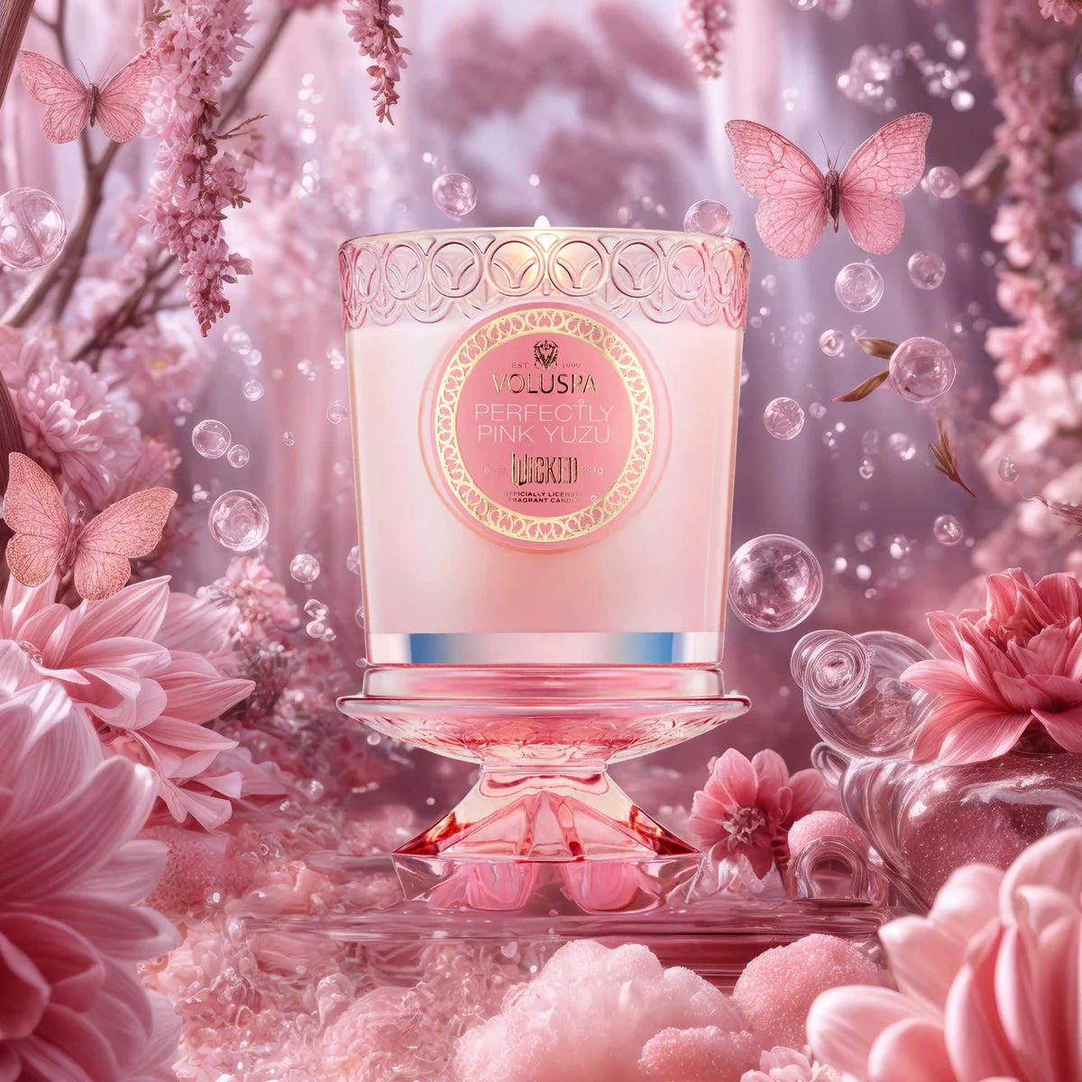 VOLUSPA PERFECTLY PINK YUZU BOXED CANDLE