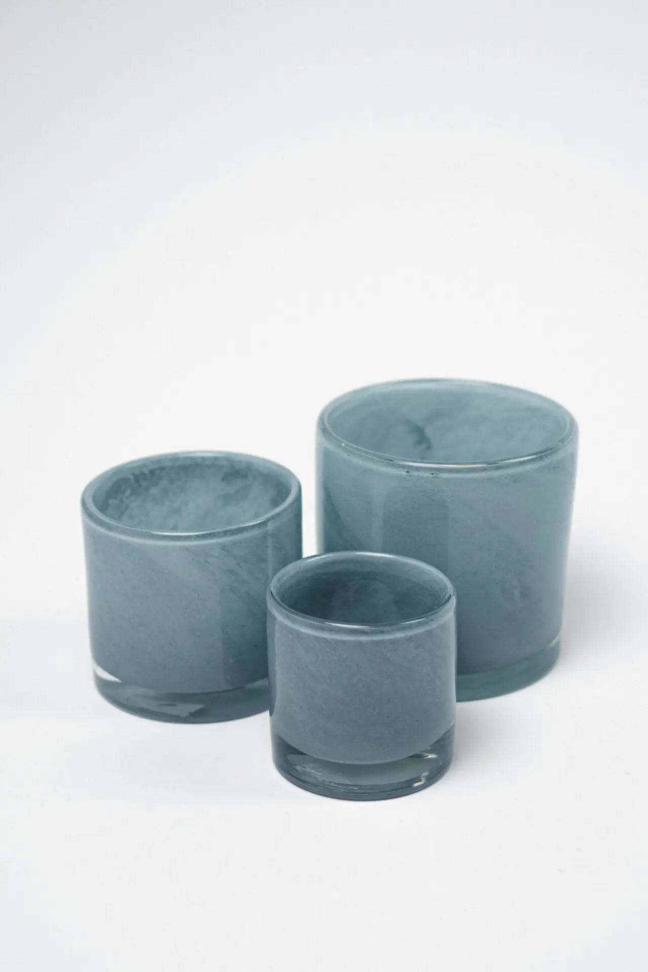OLSSON & JENSEN Telysholder Nilla, lysblå 10cm