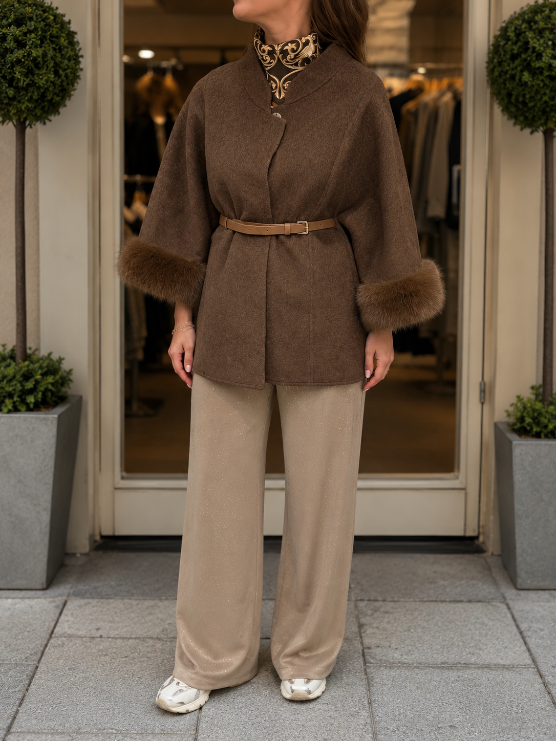 Ane Mone Fashionista Jacket, Brown