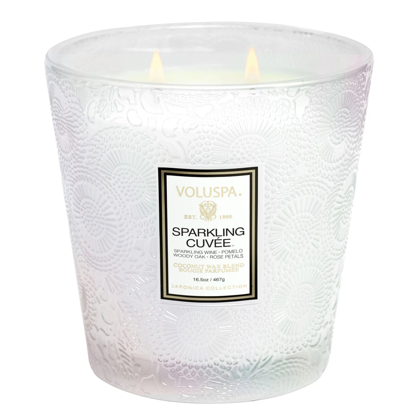 VOLUSPA Boxed 2-wick Hearth Candle, Sparkling Cuvée
