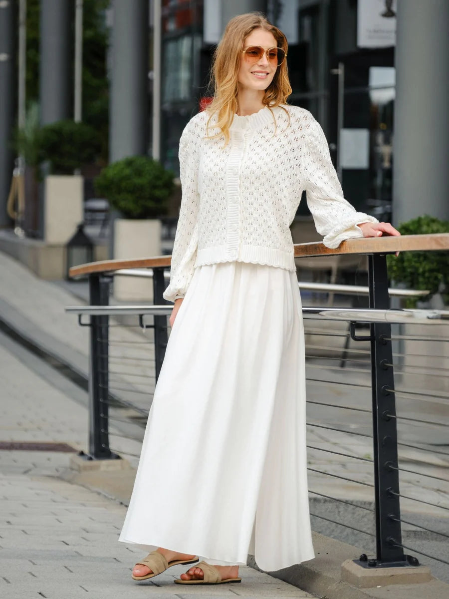 ANE MONE Alexandra Cardigan - White