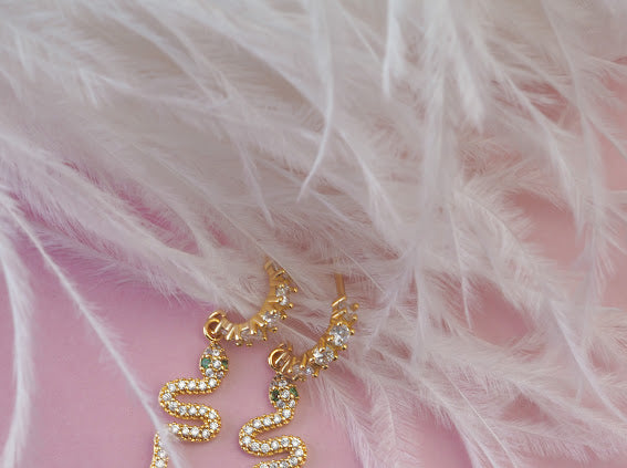 Wahl West Crystal Snake Hoop