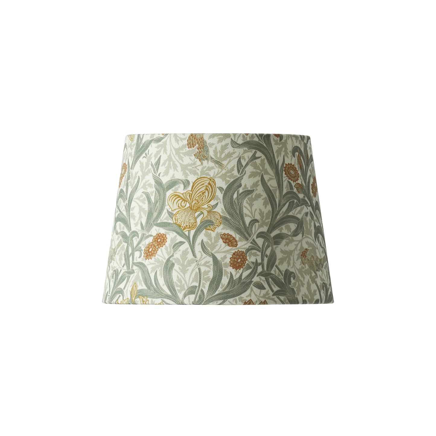 Lampeskjerm Qvist Classic Round, William Morris Iris, beige, 22 cm