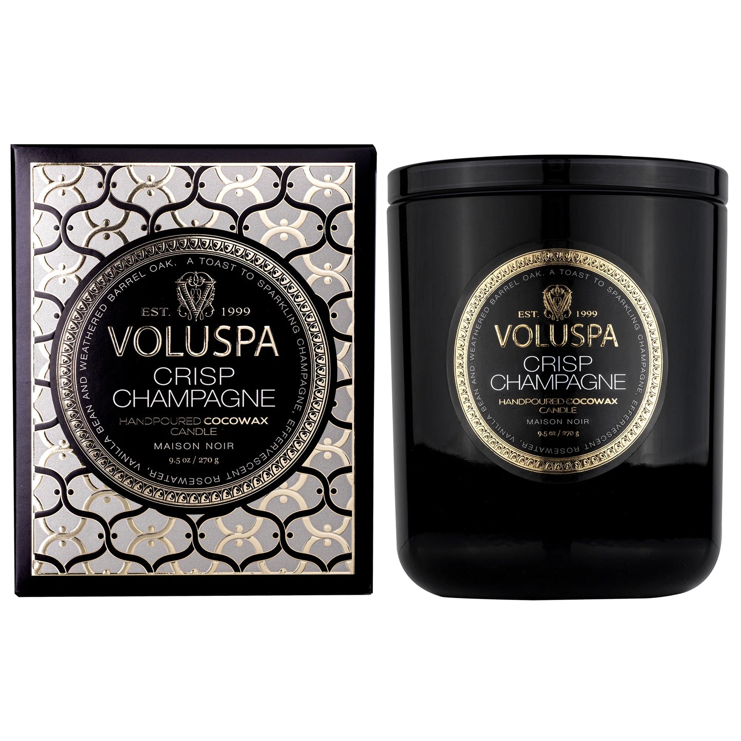 VOLUSPA Classic Boxed Candle, Crisp Champagne