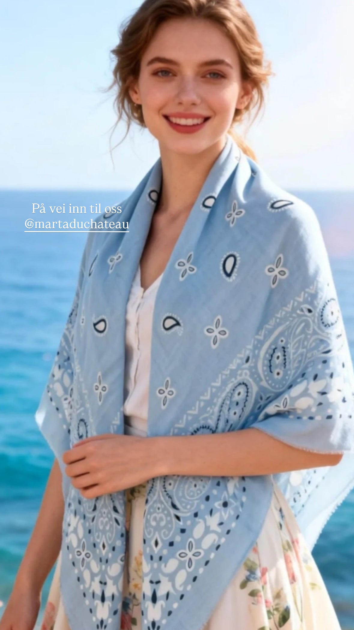 Marta du Château Leah Scarf, blå