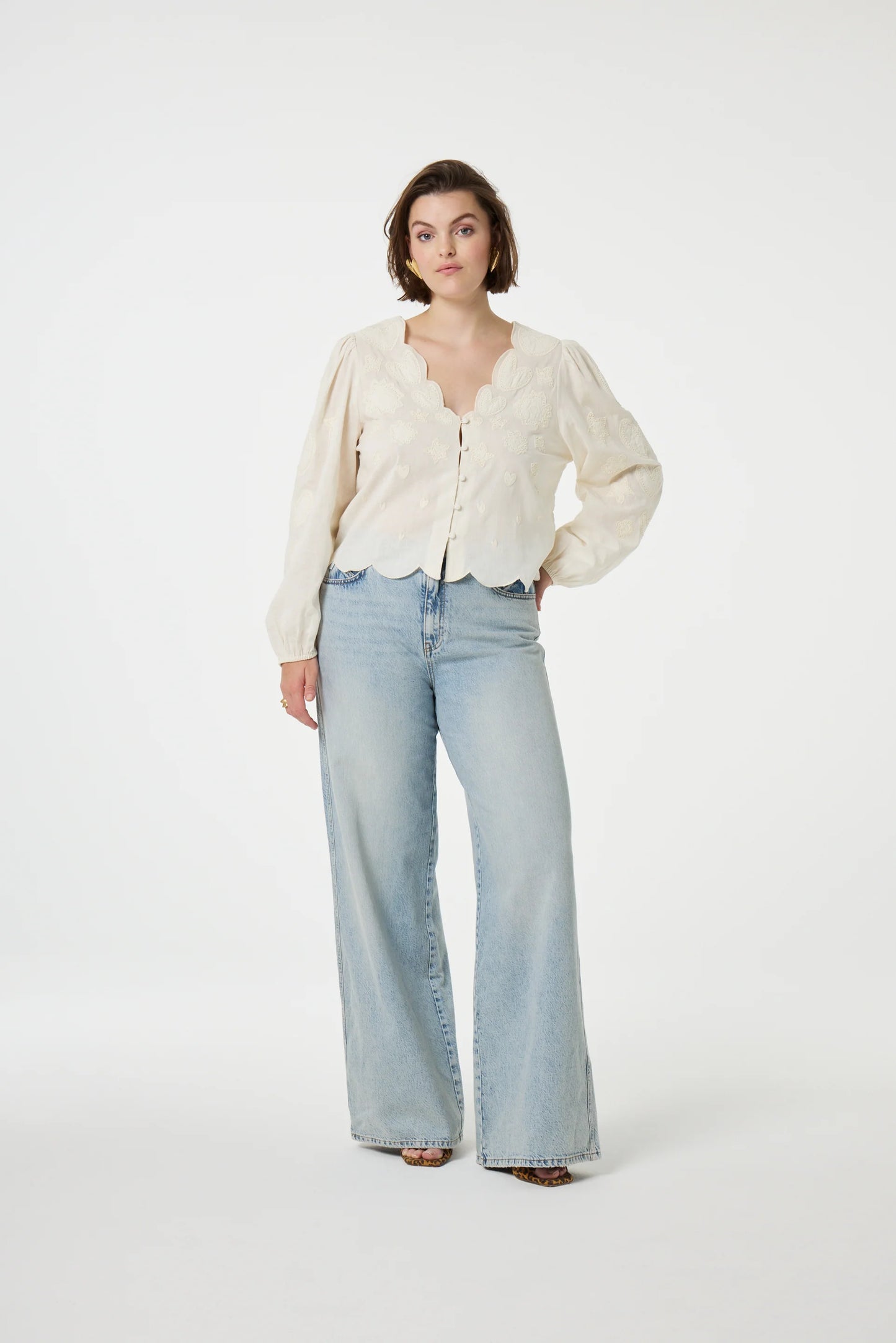 FABIENNE CHAPOT Rani Bluse, Cozy white