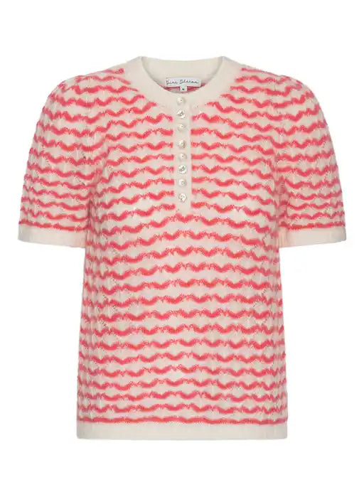 DEAR DHARMA Gwen Knit Pullover - Coral