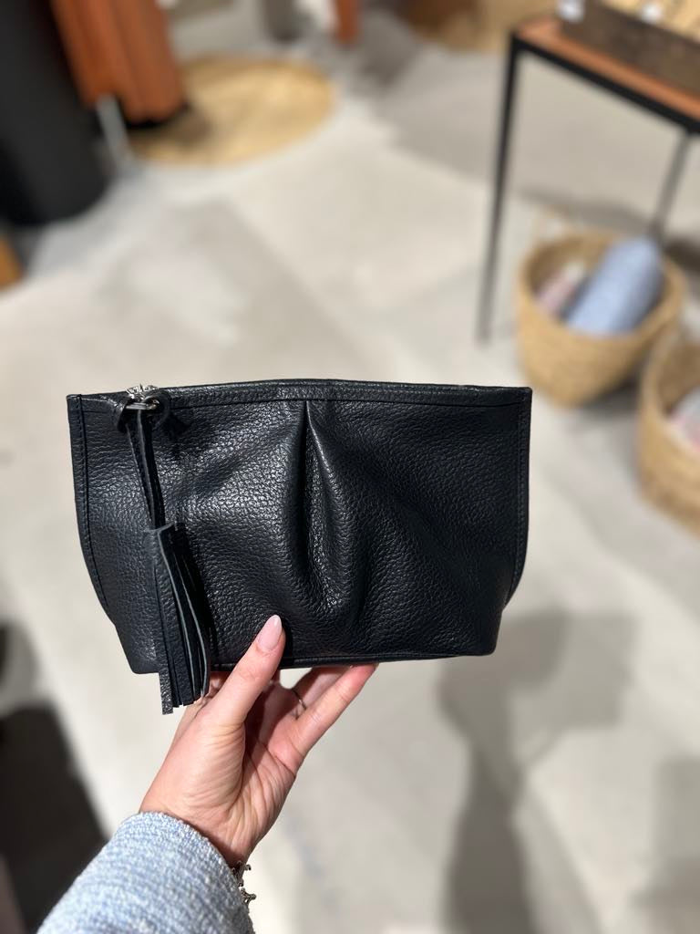 Skinnclutch MK med dusk, svart