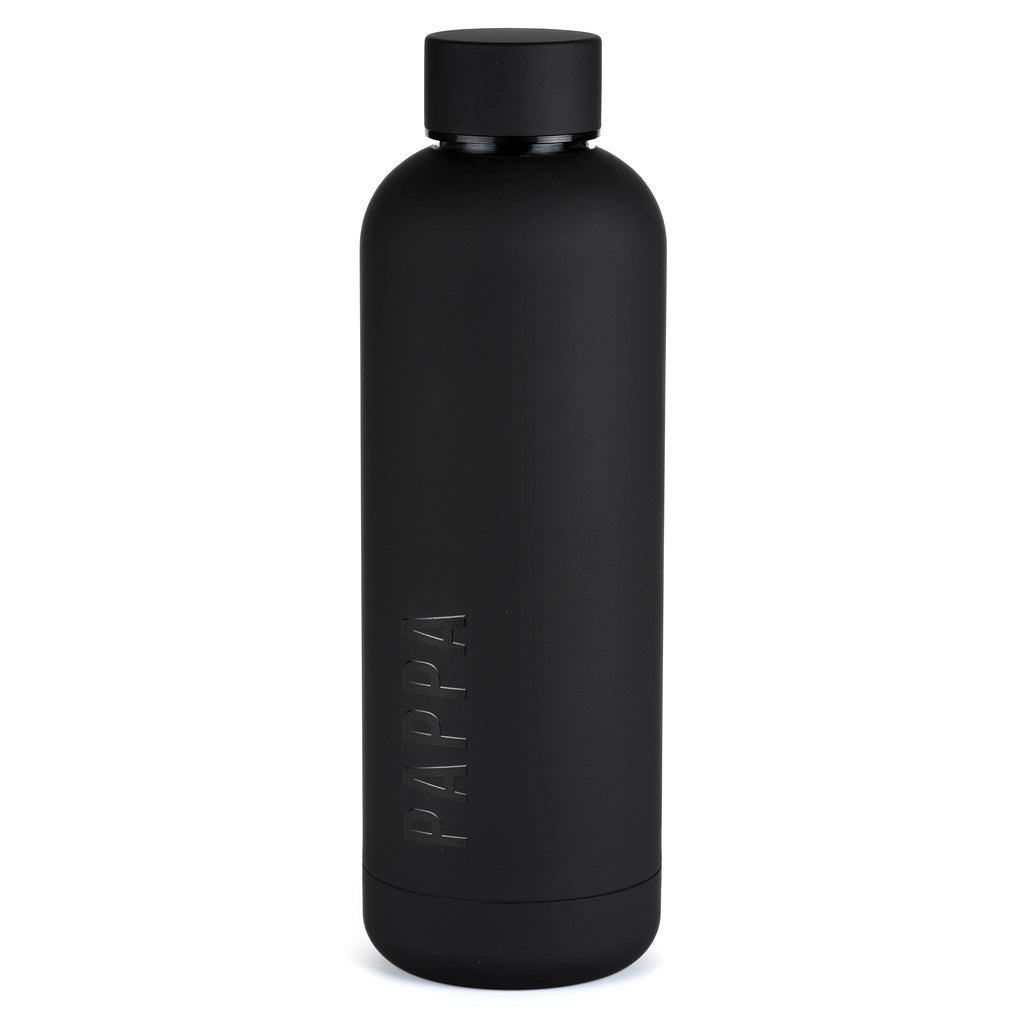 Termoflaske pappa – matt sort, 0,5l