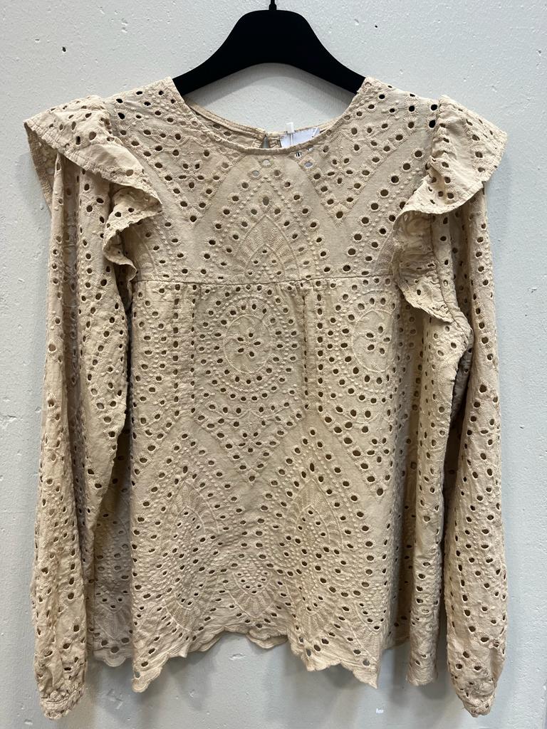 TIFFANY bluse Dalia Long SL, beige