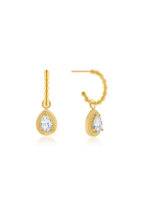 CAMILLA ØHRLING Drop hoop earrings