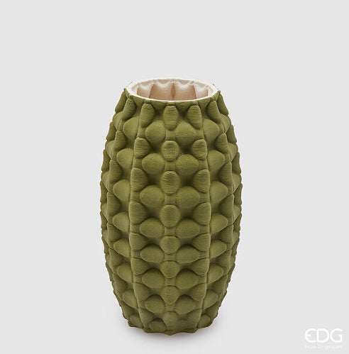 EDG vase 3D BOMBATO H.30 D.18 C4, DARK GR1E