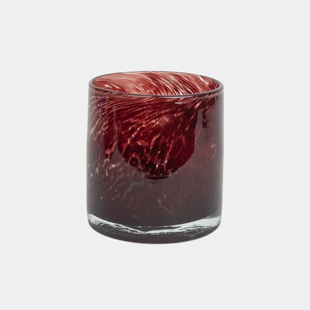OLSSON & JENSEN Telysholder Nilla, dark red 12cm