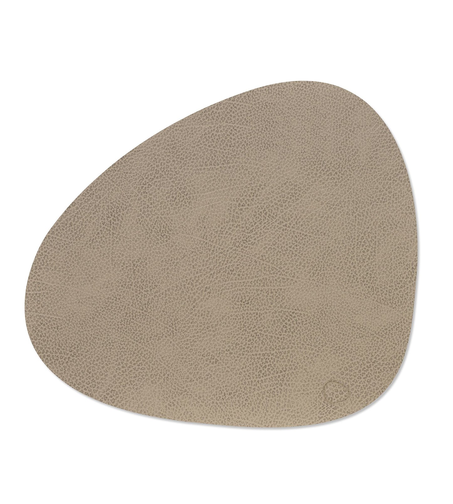 LINDDNA Bordbrikke curve Hippo, warm grey