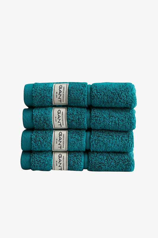 GANT håndkle ORGANIC Premium 30×50 – Ocean Turquoise