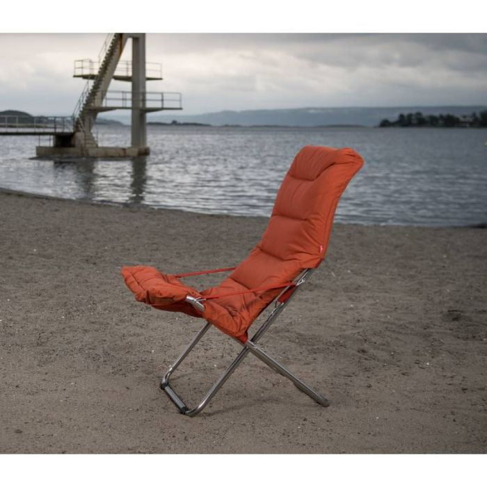 FIAM solstol Fiesta polstret orange