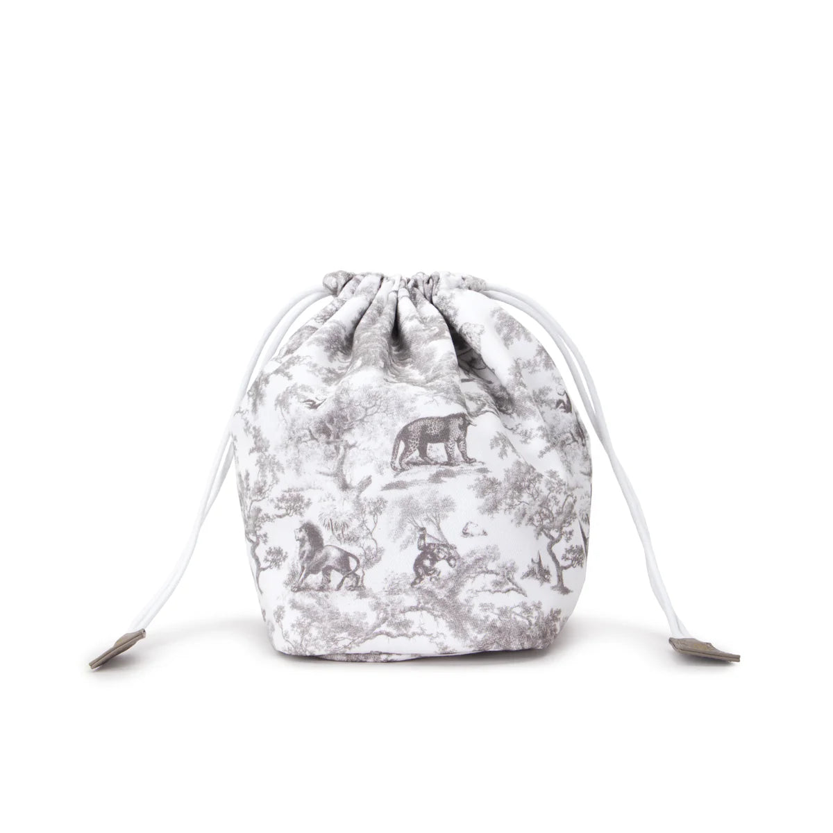 DARK leather bucket bag mini, warm taupe