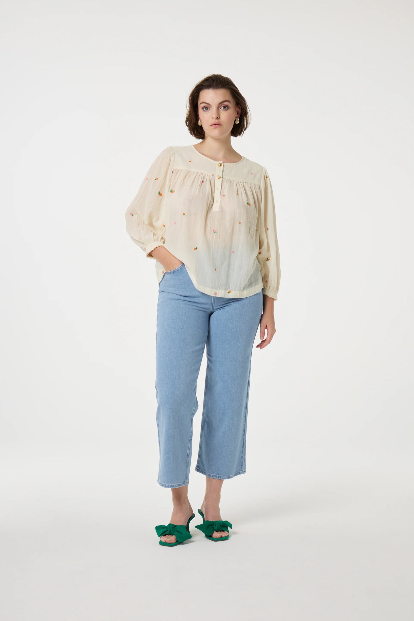 FABIENNE CHAPOT Bindi Bluse, Cozy white