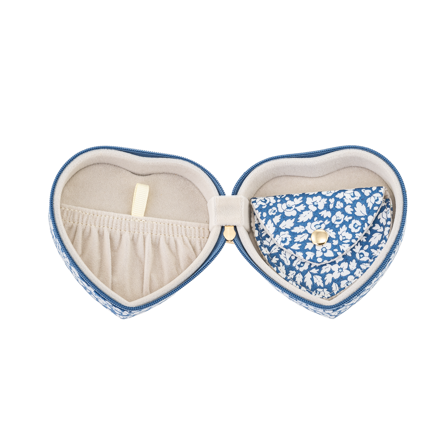 BON DEP Jewelry box heart mw Liberty Feather Blue
