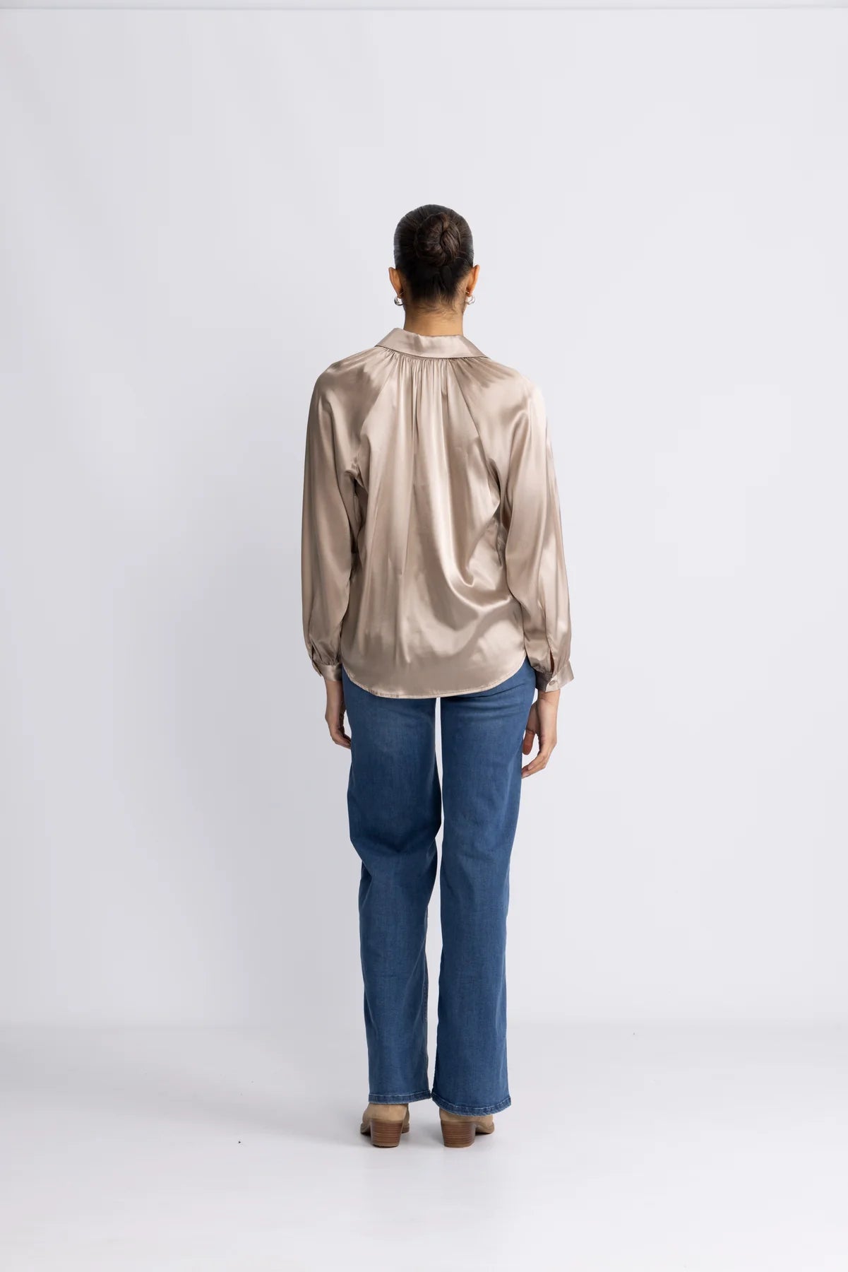 ANE MONE Fransisco Bluse, Sand
