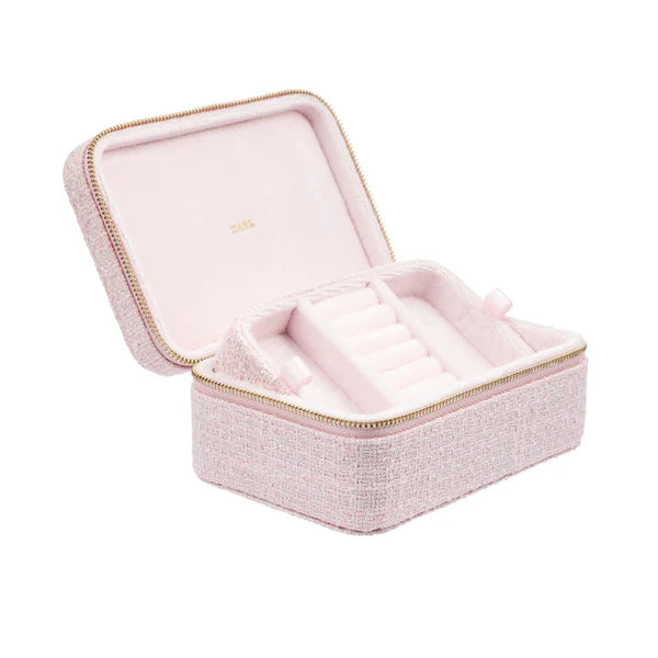 Tweed Jewellery Box - Cotton Candy