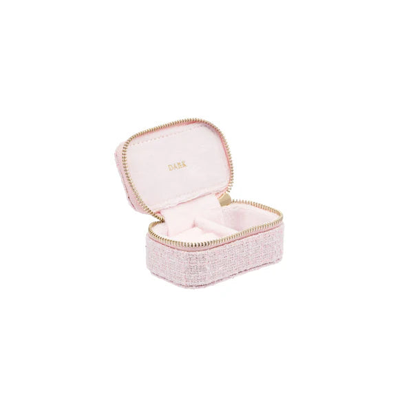 Tweed Jewellery Box Micro - Cotton Candy