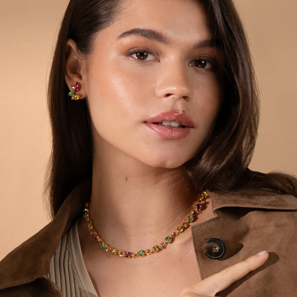 CAROLINE SVEDBOM Clare Øredobber, Autumn bloom combo