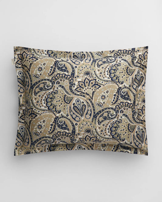 GANT Archive Paisley Print Pillowcase, Faded sage