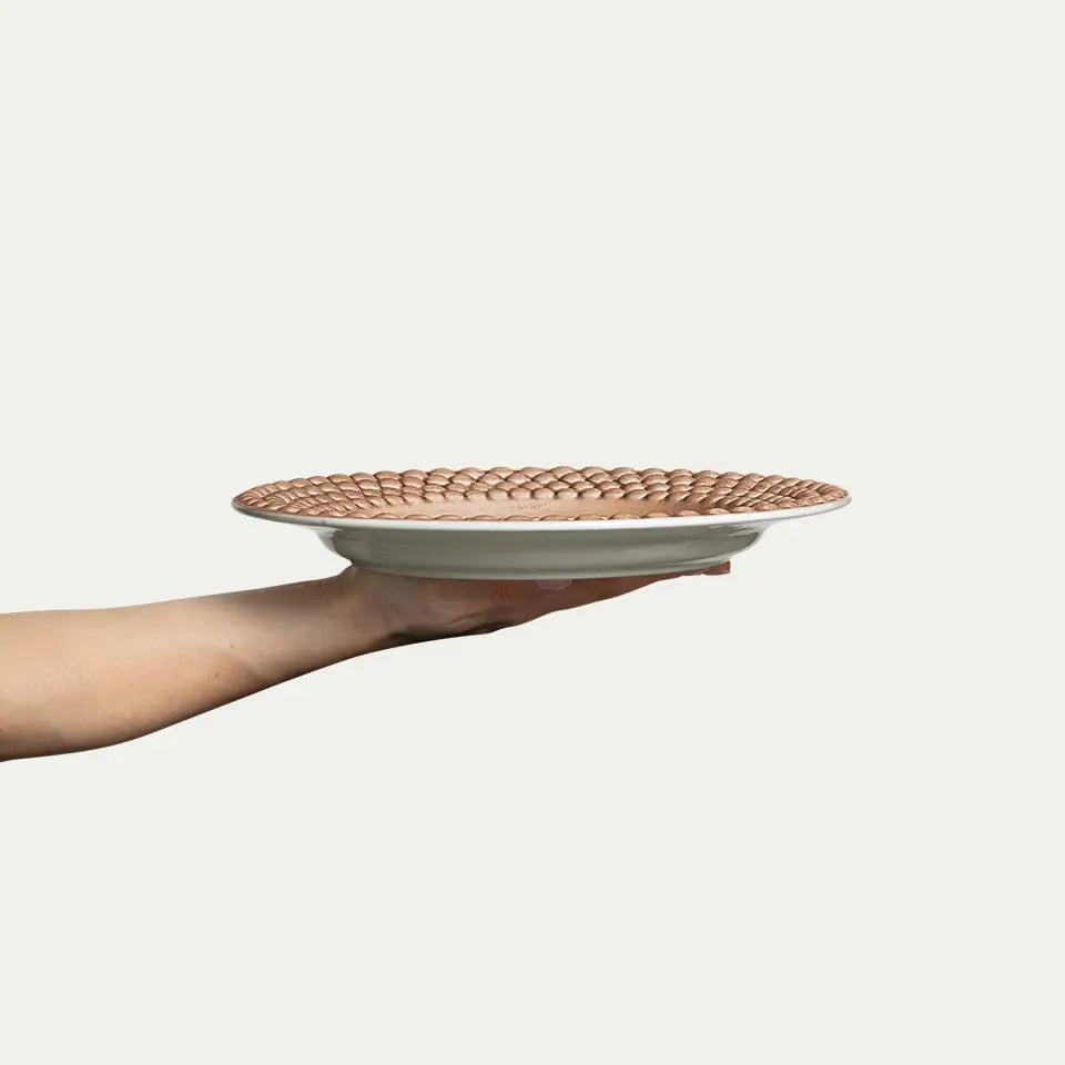 MATEUS Bubbles Plate 28cm, Cinnamon
