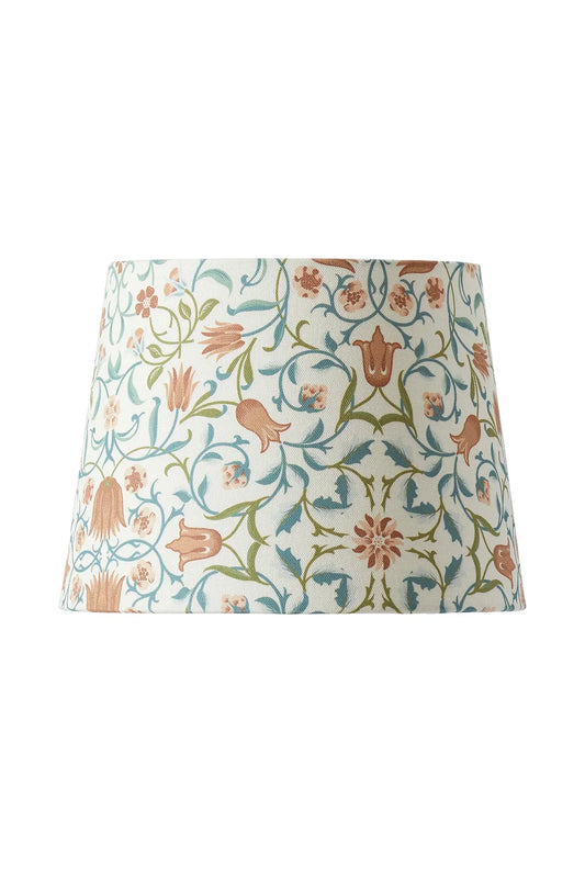 Lampeskjerm Qvist Classic Round, William Morris Holland Park, hvit, 38